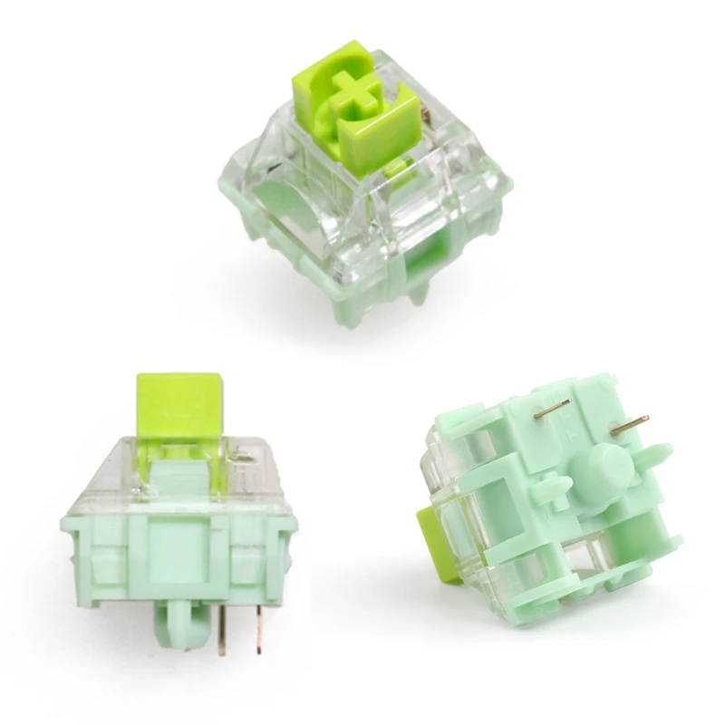 

2Pcs TTC 2pin Switches for Mechanical Keyboard Linear 60g 10M RGB Backlights
