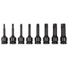 1pcs Torx Impact Socket Bits 1/2 Inch Drive Socket Adapter Screwdriver Bits T20 T25 T27 T30 T35 T40 T45 T50 T55 T60 T70 T80 T100 5