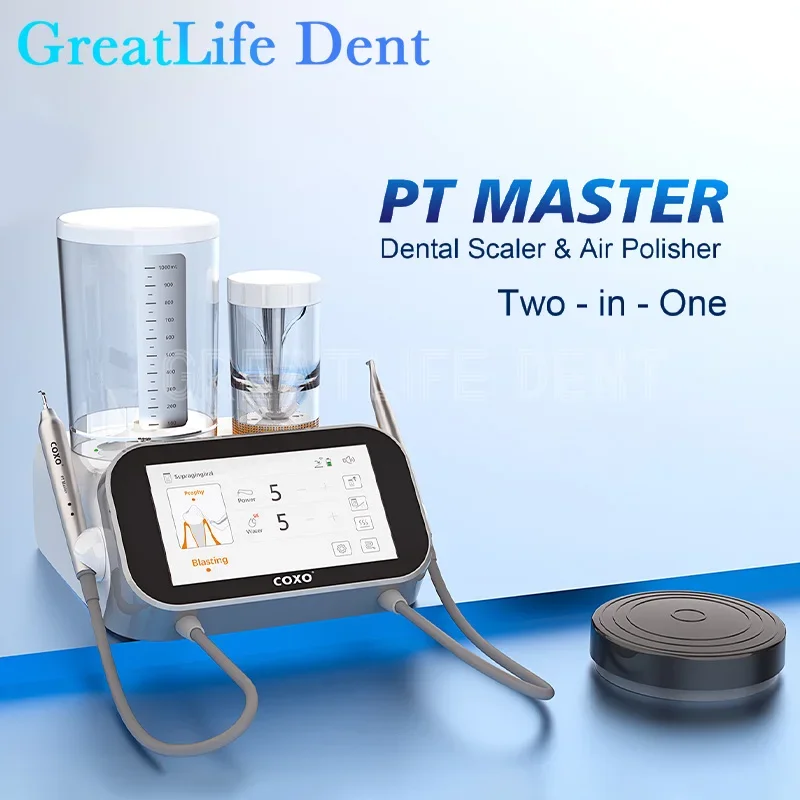 

GreatLife Dent COXO PT Master Dental Sandblaster Comprehensive and Intelligent Cleaning Solution - Ultrasonic and Sandblasting