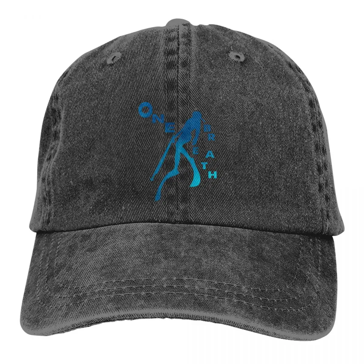 

One Breath Spearfishing Freediving Lovers Baseball Cap Men Cowboy Hats Women Visor Protection Snapback Dive Scuba Diving Caps