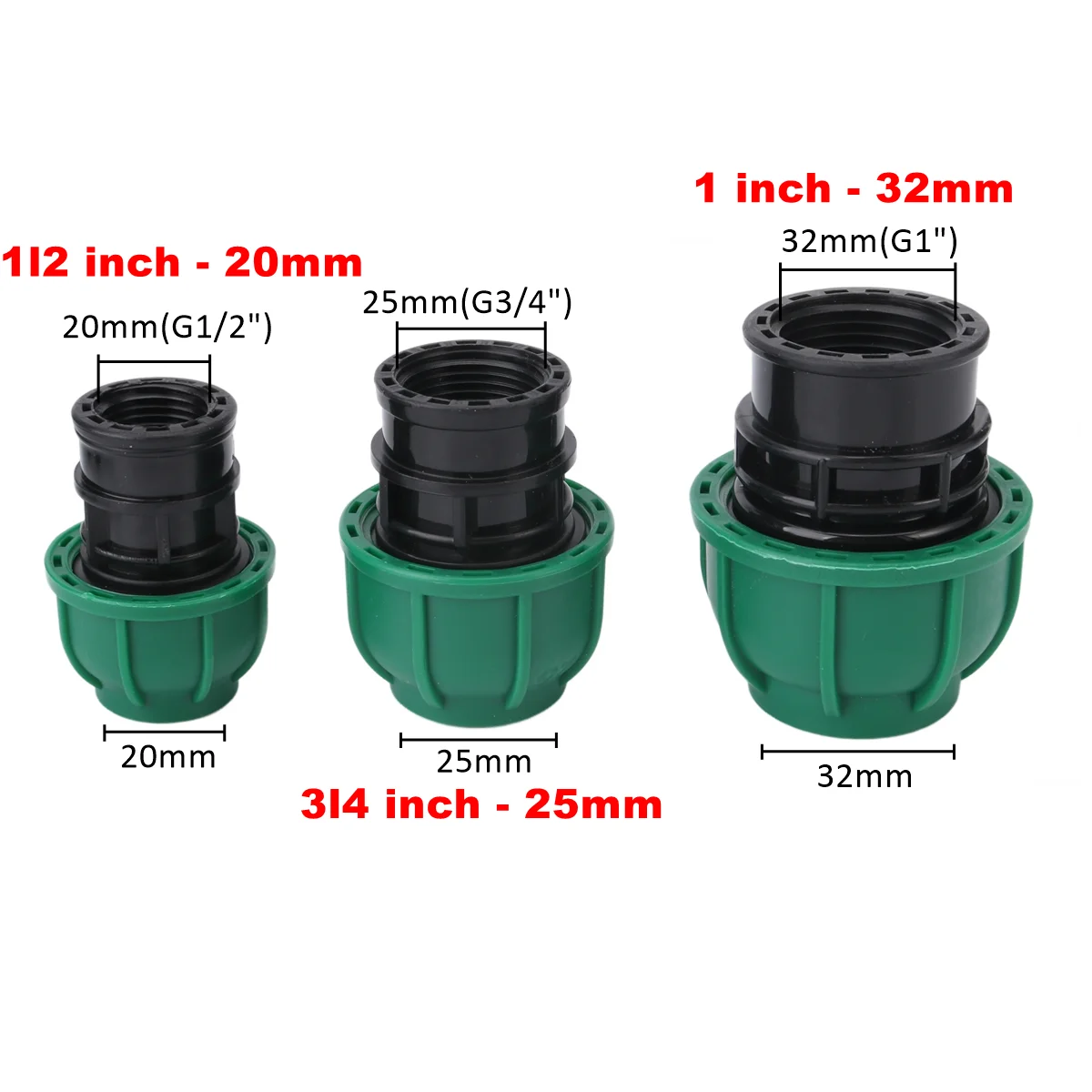 Multi-Size Straight Elbow Tee Quick Connector for Agriculture Irrigation Systems
