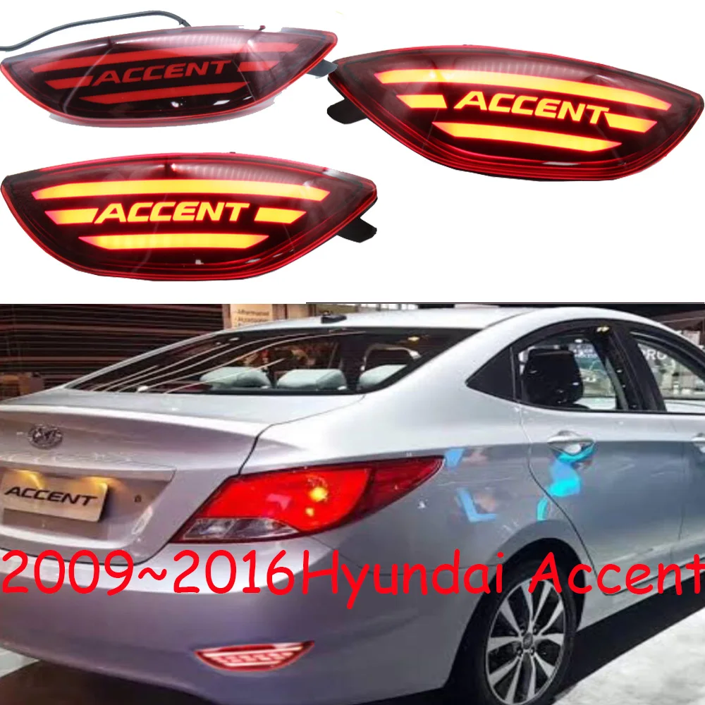 

Автомобильные аксессуары, задний бампер для Hyundai Accent, задний фонарь solaris, рефлектор 2009 ~ Y, задний фонарь для accent, противотуманная фара