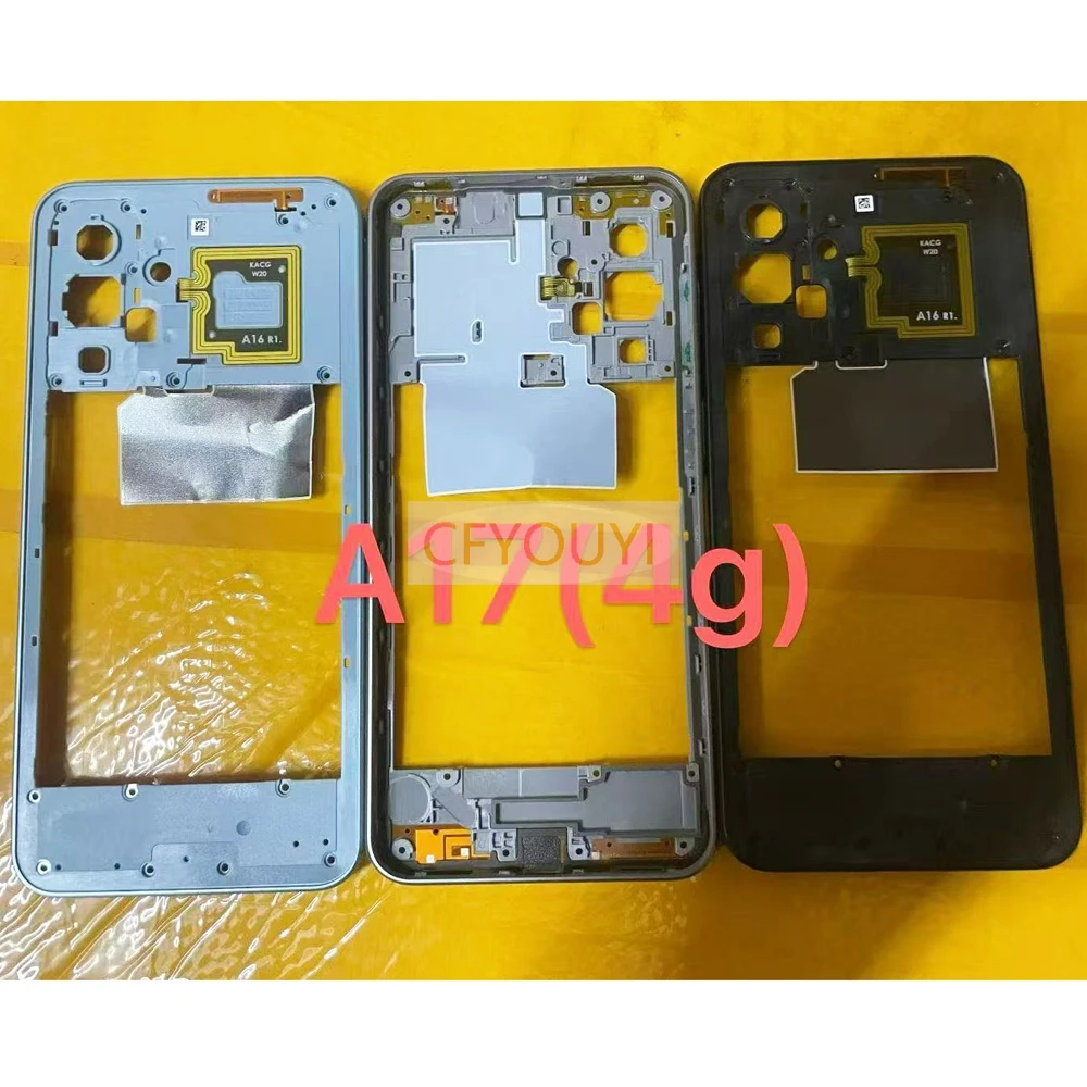 삼성 갤럭시 A07 / A17 5G A176B / A17 4G A175F 중간 프레임 베젤 플레이트 후면 하우징 교체 부품