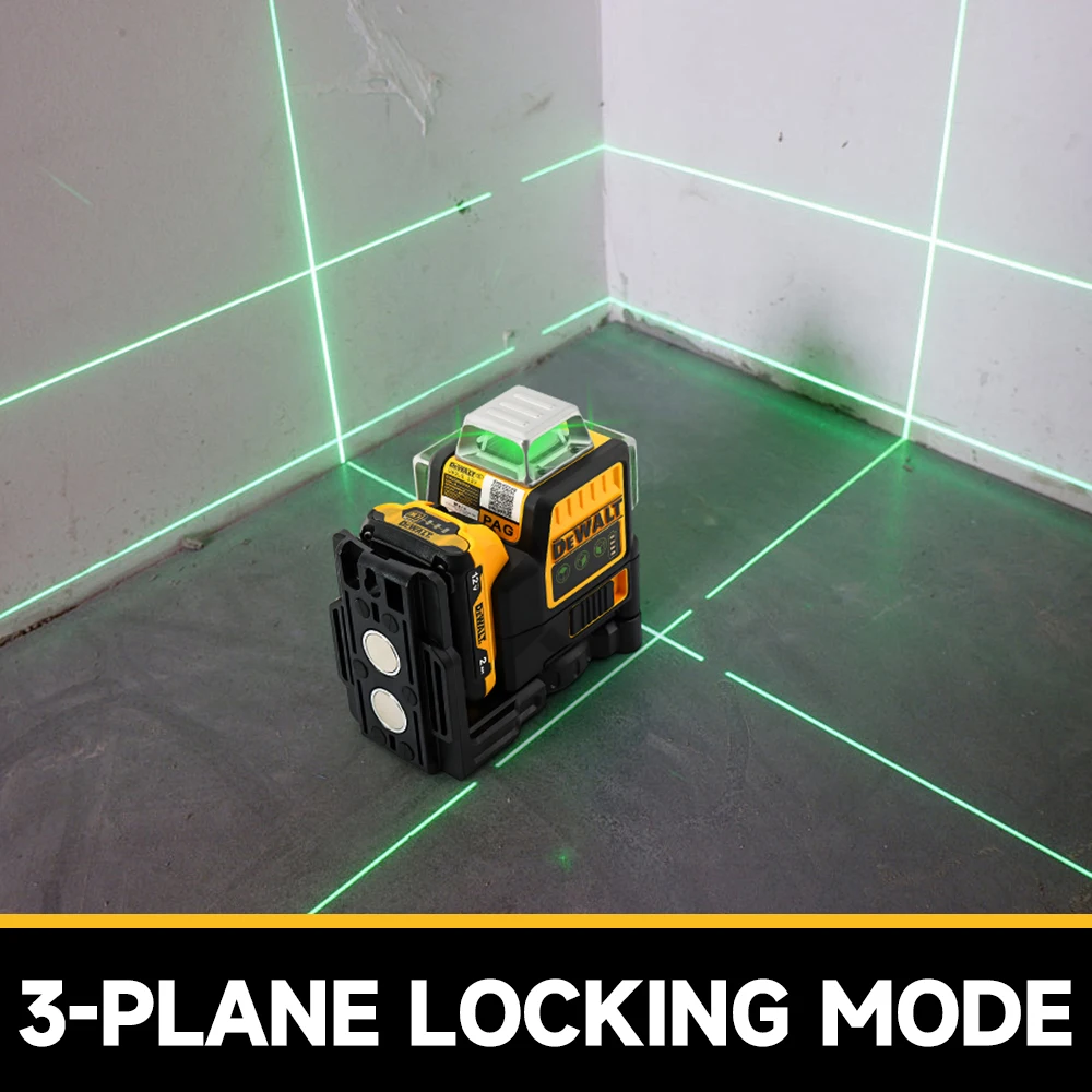 DEWALT DW089LG 3 Sides*360 Degree Laser Level Vertical 12 Lines Self-Leveling Horizontal And Vertical Cross Line Tools 4
