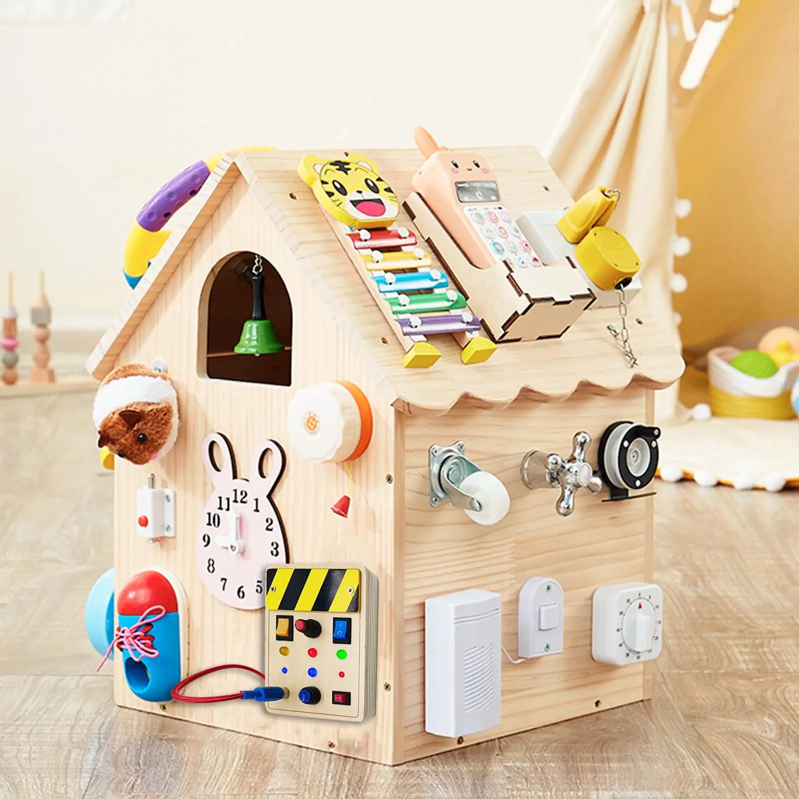 Montessori-Toy-Light-Switch-Toys-Developmental-Toy-Toggle-Switch-Wooden ...
