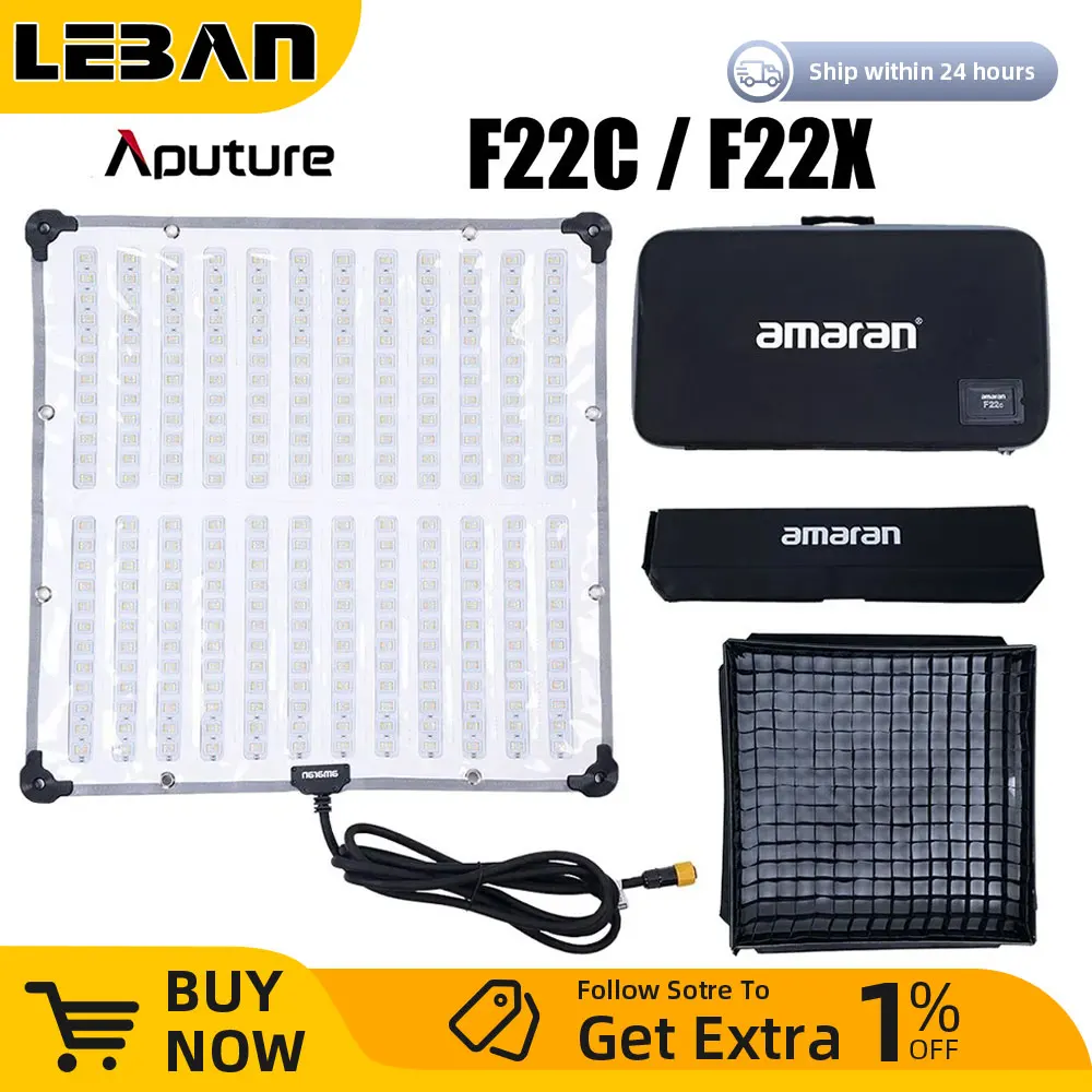 Aputure Amaran F22x LED Videolicht - 200W Flexible Matte Mit App-Steuerung