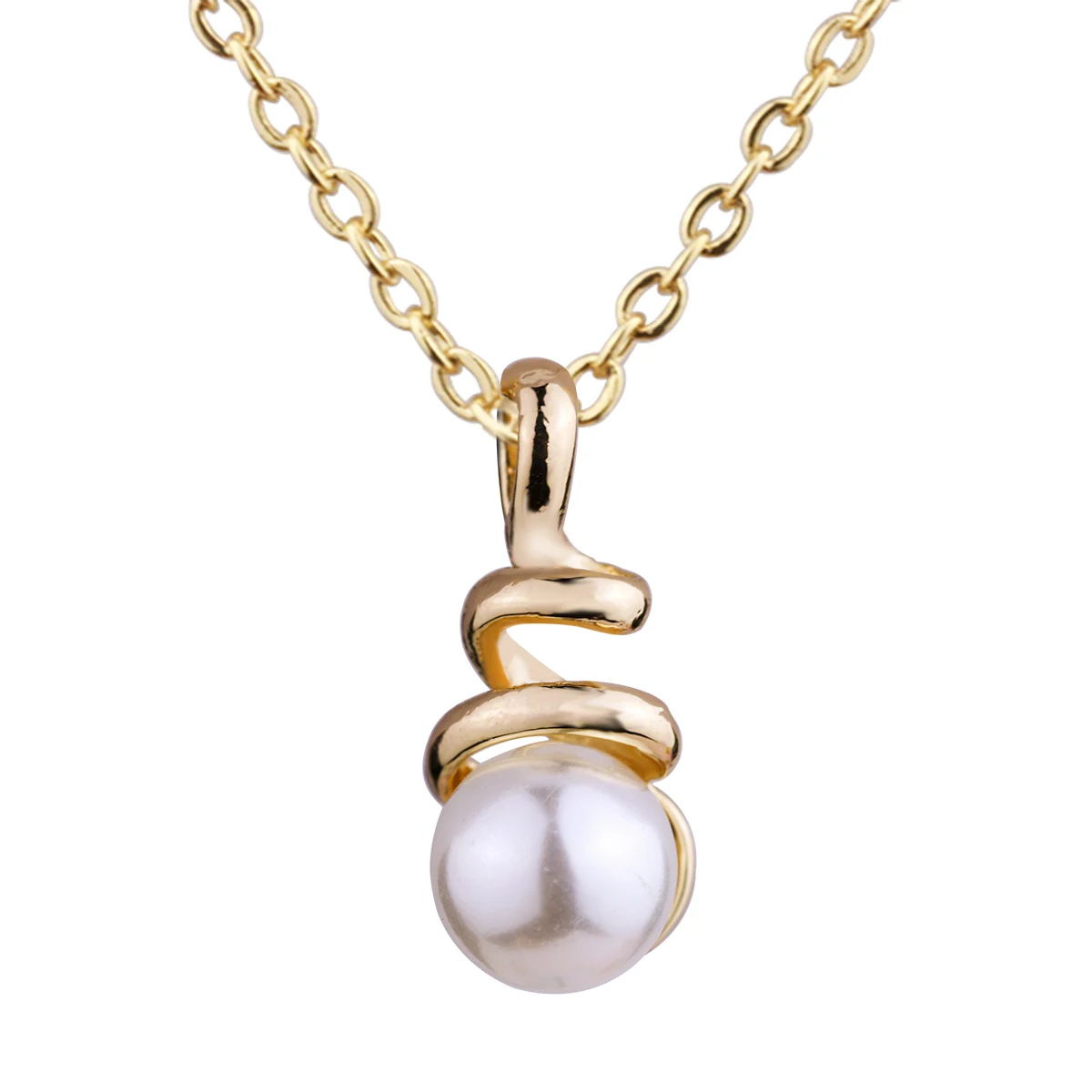 

18k Gold Plated Freshwater Cultured Pearls Pendant Clavicle Necklace For Women Party Jewelry Gift