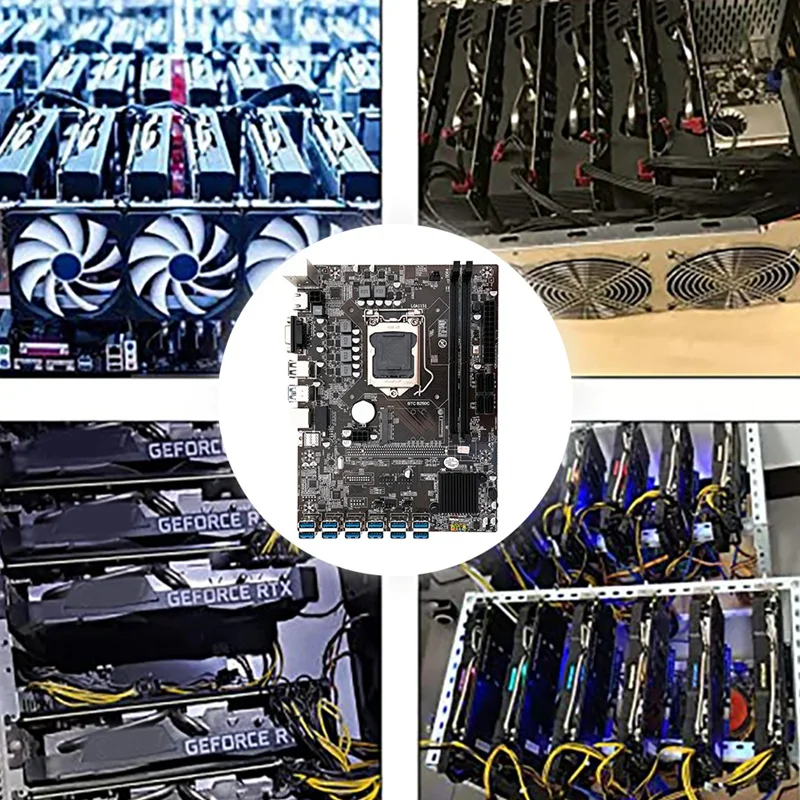 the motherboard B250C BTC Mining Motherboard With G3900 CPU+8G DDR4 RAM+Switch Cable+Screwdriver 12 USB3.0 Slots LGA1151 DDR4 VGA MSATA best desktop motherboard