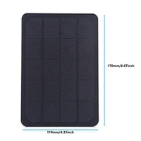 Panneaux solaires extérieurs pour caméra de sécurité, chargeur de cellules solaires, petit système d'éclairage domestique, micro USB et type C, 10W, 5V, 2 en 1 6