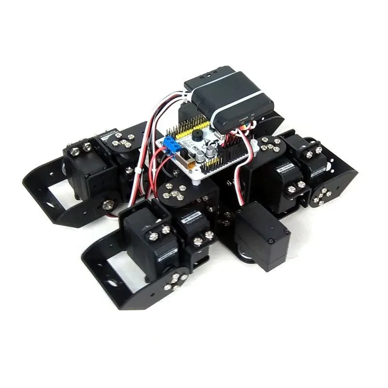 

Quadruped robot bionic mechanical tortoise 9 degree of freedom education robot robot education kit