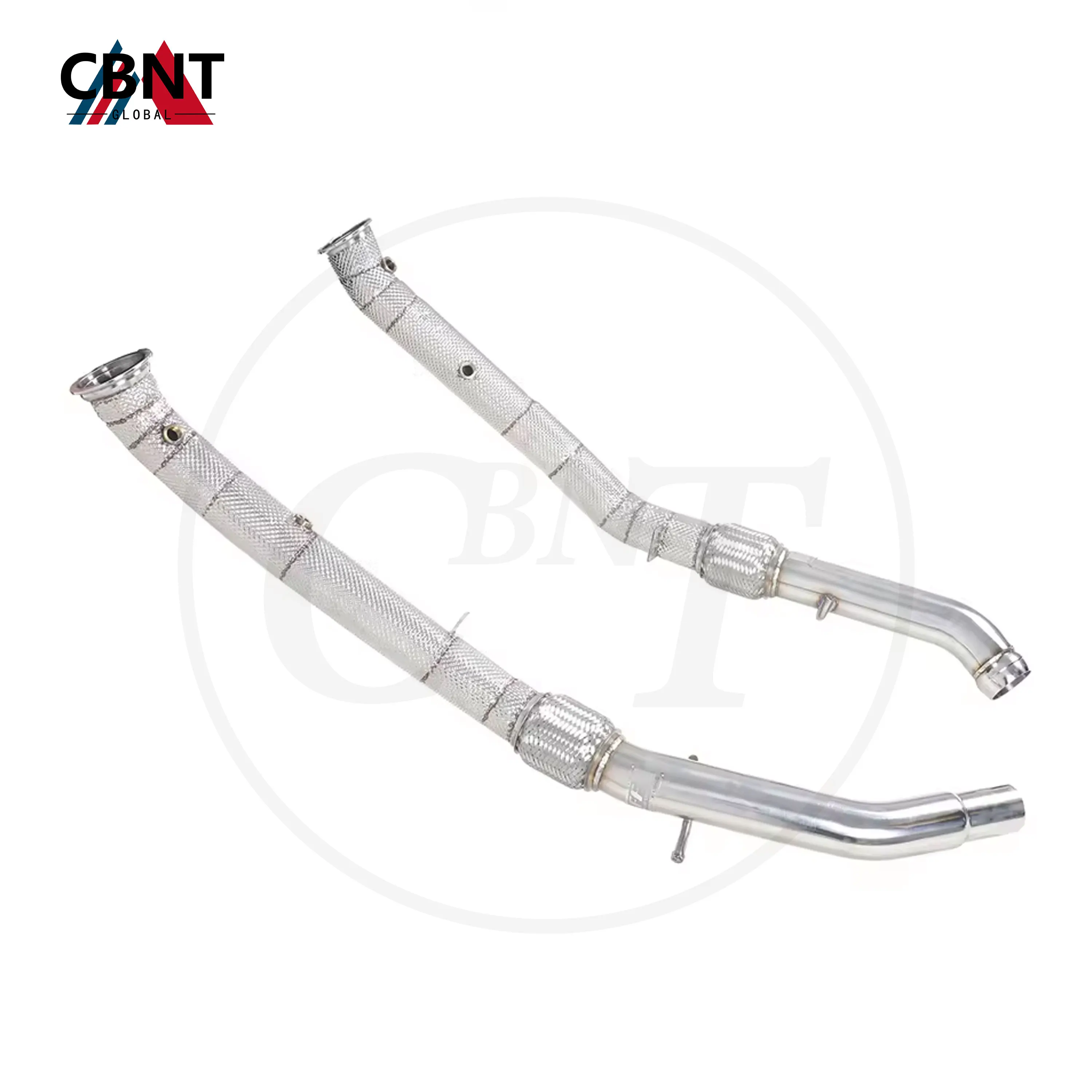 CBNT Downpipe for Mercedes Benz GLE43 GLE320 GLE400 GLE450 AMG 3.0T Exhaust Header with Catalytic Converter SS304 Exhaust-pipe