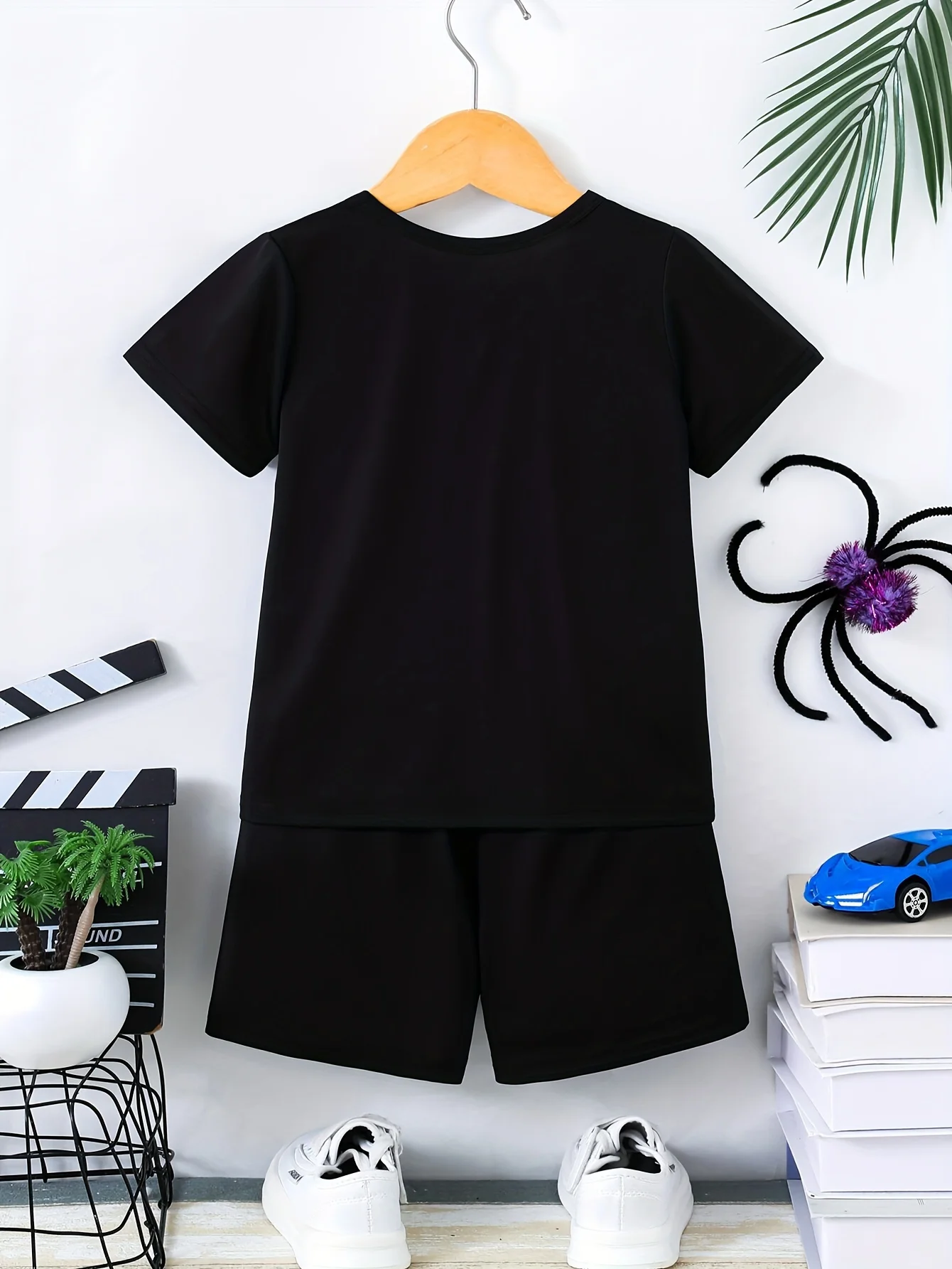 Summer Baby Boy Clothes Set Kid Girls Cartoon Spider Printed T-Shirts And Shorts 2pcs Suit Children Top Bottom Outfits Tracksuit 2