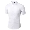 Summer Shirt for Men Daily Casual White Shirts Short Sleeve Button Down Slim Fit Male Social Blouse 4XL 5XL 3