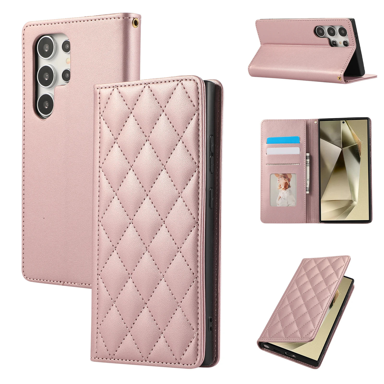 Funda tipo libro magnética para samsung galaxy con tarjetero_voghion.com