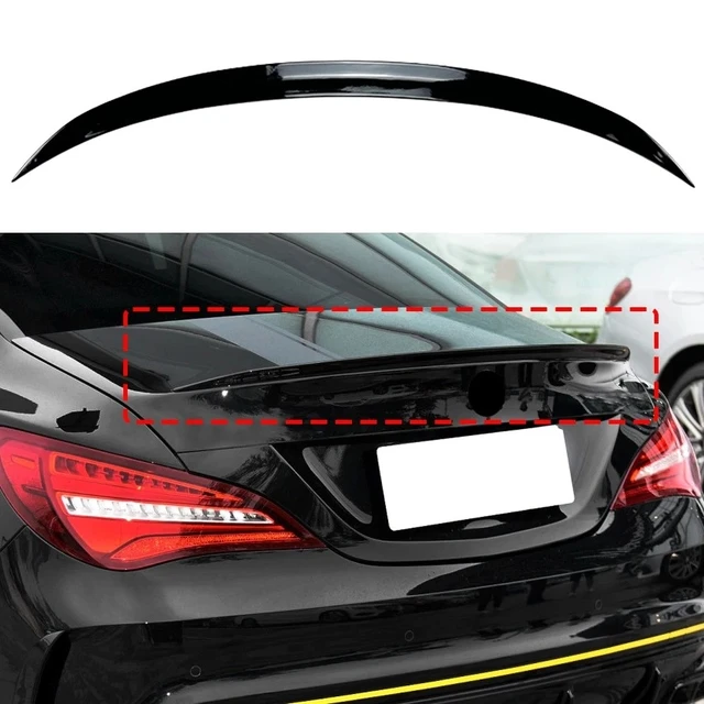 Car Rear Trunk Spoiler Tail Wing For Mercedes Benz CLA-Class C117 CLA180 CLA200 2013-2019 Glossy Black Rear Roof Spoiler Wing 1