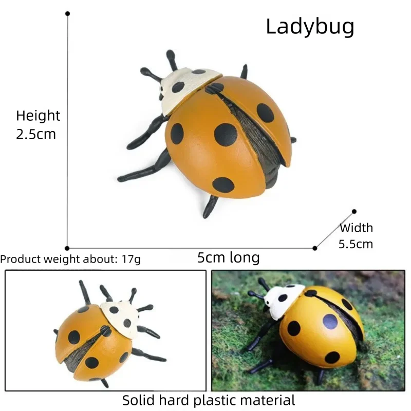 Oenux Realistic Bee Wasp Hornet Figurine Simulation Insect Model Prank Educational Cognitive Statue for Desk Display Collection