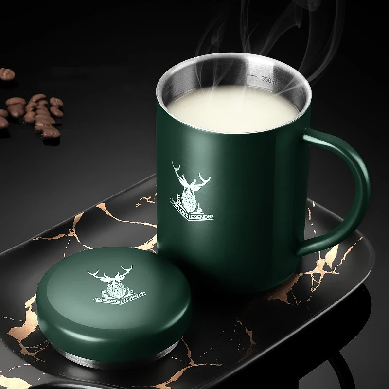 Pot en acier inoxydable de 750 ml avec couvercle à suspendre, tasse d
