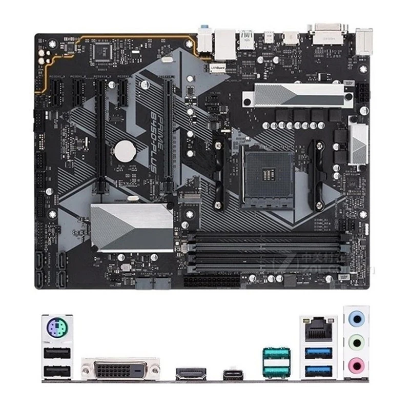 Scheda Madre Amd B450 Prime B450-Plus Usata Presa Originale Am4 Ddr4 128Gb Usb2.0 Usb3.0 M.2 Scheda Madre Desktop Nvme Sata3