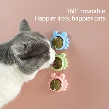 

Cute Cat Toy Rotatable Catnip Pet Toy Crab Snail Licking Mint Ball Adhesion Fix Kitten Molar Funny Multicolor Bite Practice