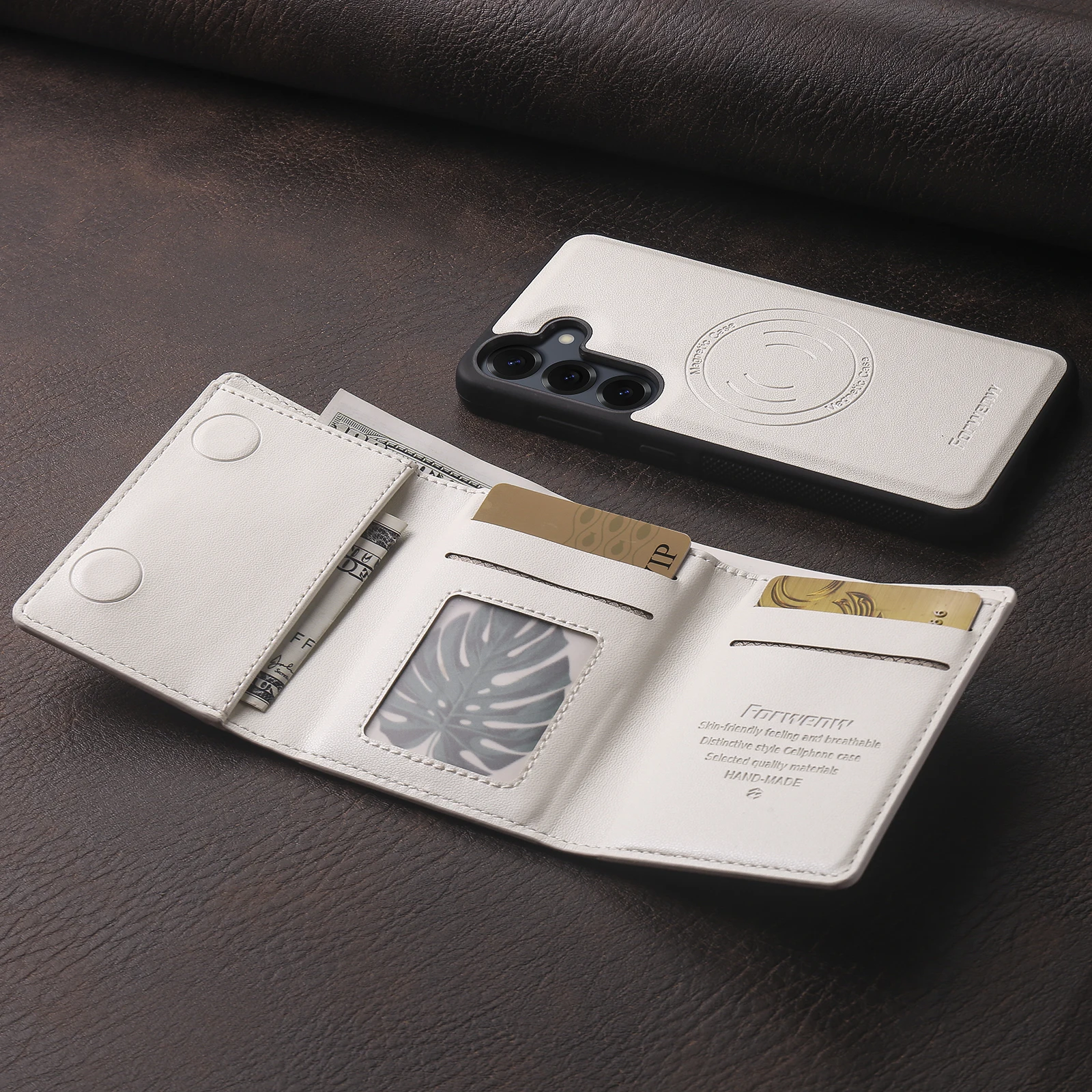 Luxury Magnetic Wallet Card Holder Phone Case - Magsafe Compatible