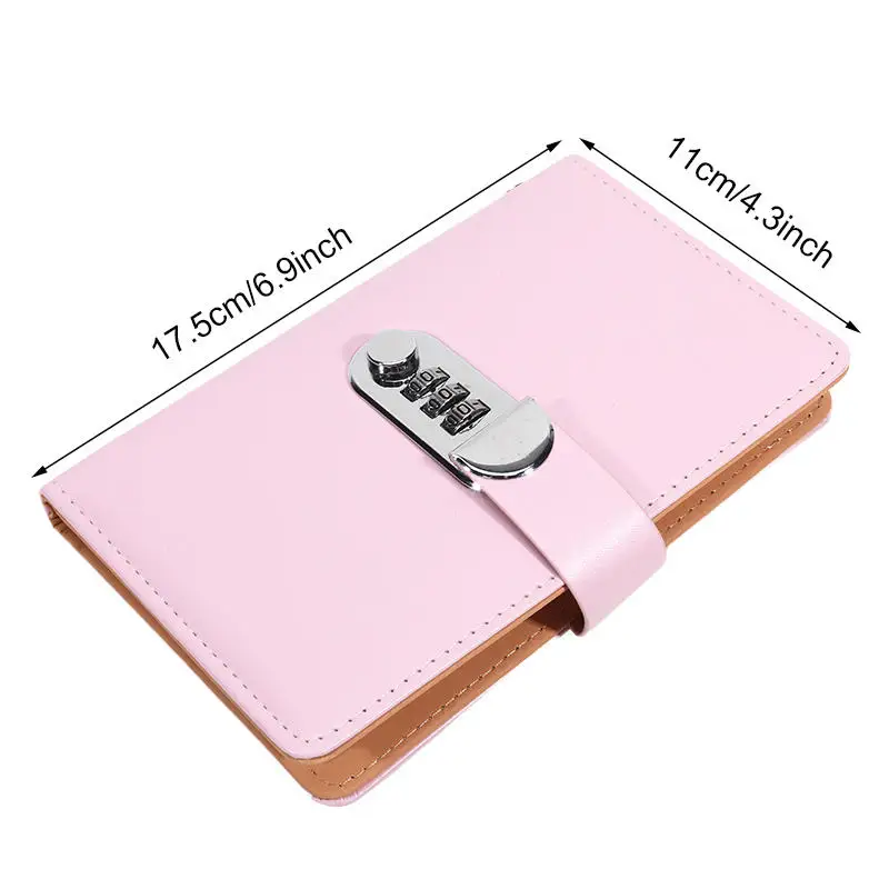 Save Money 100 Envelopes Money Saving Challeng PU Large Capacity Mini Binder Savings Challenge Waterproof With Password Lock