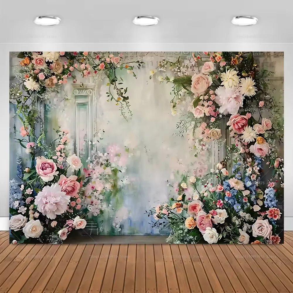 רקע פרחים לאביב פרפר חתונה אמבטיה לתינוקות יומולדת לבנות קישוט למסיבת יומולדת רקע לצילום תמונות