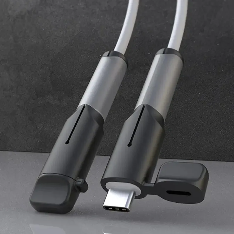 Cable Protector Cable Wire Protector Charger Protective Cover Charger Protector Charger Protective Case Silicone Charger Cable Winder Protector USB Type C Anti-break Protective Sleeve iPhone 15 Samsung Xiaomi Huawei Cord Cover