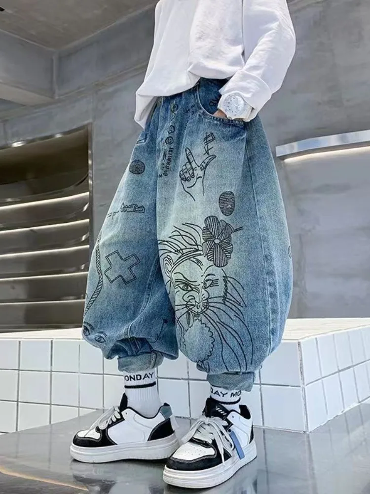 Cartoon denim pants – Hilcost