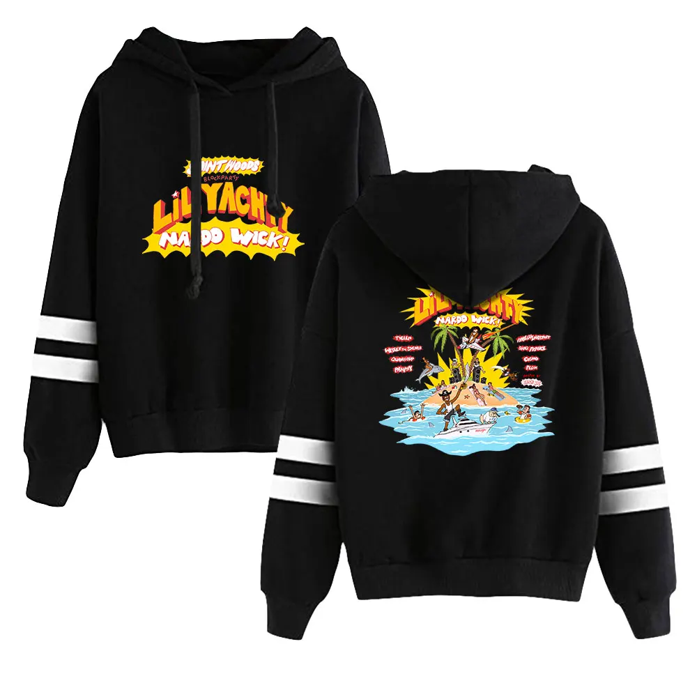 Nardo Wick Merch Unisex Pocketless Parallel Bars Sleeve Sweatshirt Men Women Hoodie American Rapper Hip Hop Clothes