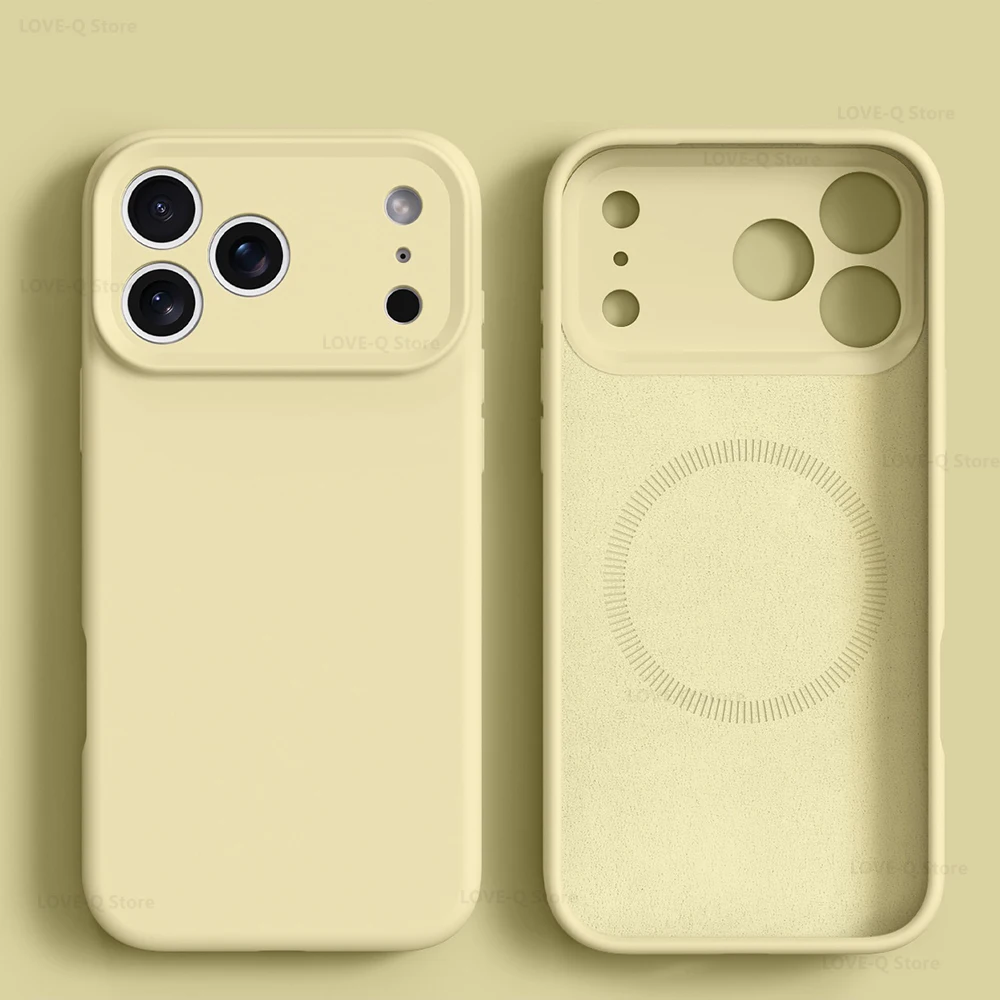 Luxury Liquid Silicone Magnetic Phone Case with MagSafe