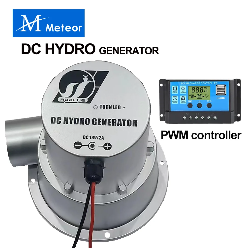 Water Turbine Hydraulic Generator 18V Type Outdoor Household Small Hydroelectric Generator DC Permanent Magnet Brushless hydroelectric generator