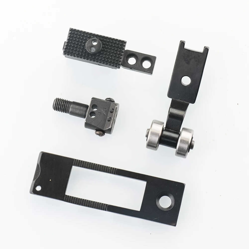 BROTHER Double Needle Sewing Machine Gauge Set Needle Plate Feed Dog Presser Foot Needle Clamp Template Gauge Set 4