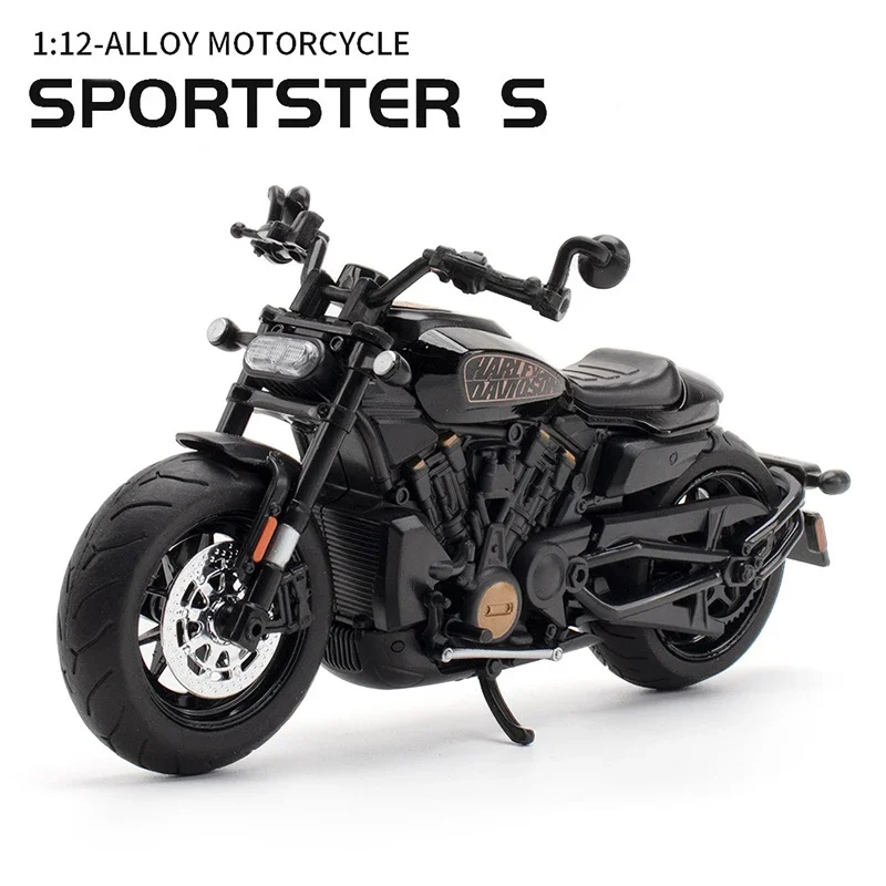 1:12合金スポーツスターSレーシングバイクモデルダイキャスト