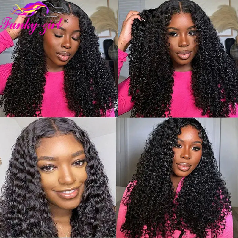 12A Burmese Curly 13x4 Lace Frontal Wig 180% Deep Curly Wave 13x6 Lace Front Wig Pre Plucked Brazilian HD Transparent Lace Wigs 5