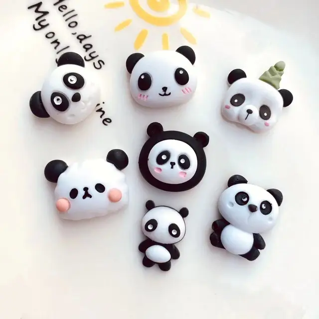 Rajzfilm Panda Hűtőszekrény Mágnes Kreatív Dekoratív Medál Üzenőfal Aranyos Mágneses Matricák Otthoni Dekor - Image 4