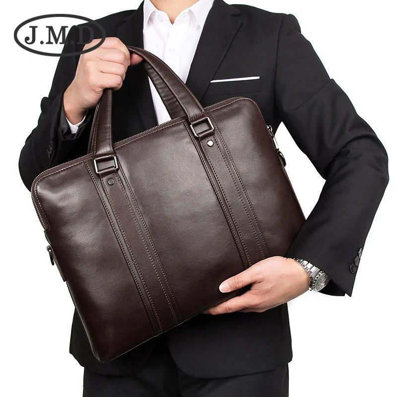 

Fashion Business Genuine Leather Male Bag Top Layer Cow Leather Briefcase Men's Handbag Computer Bag