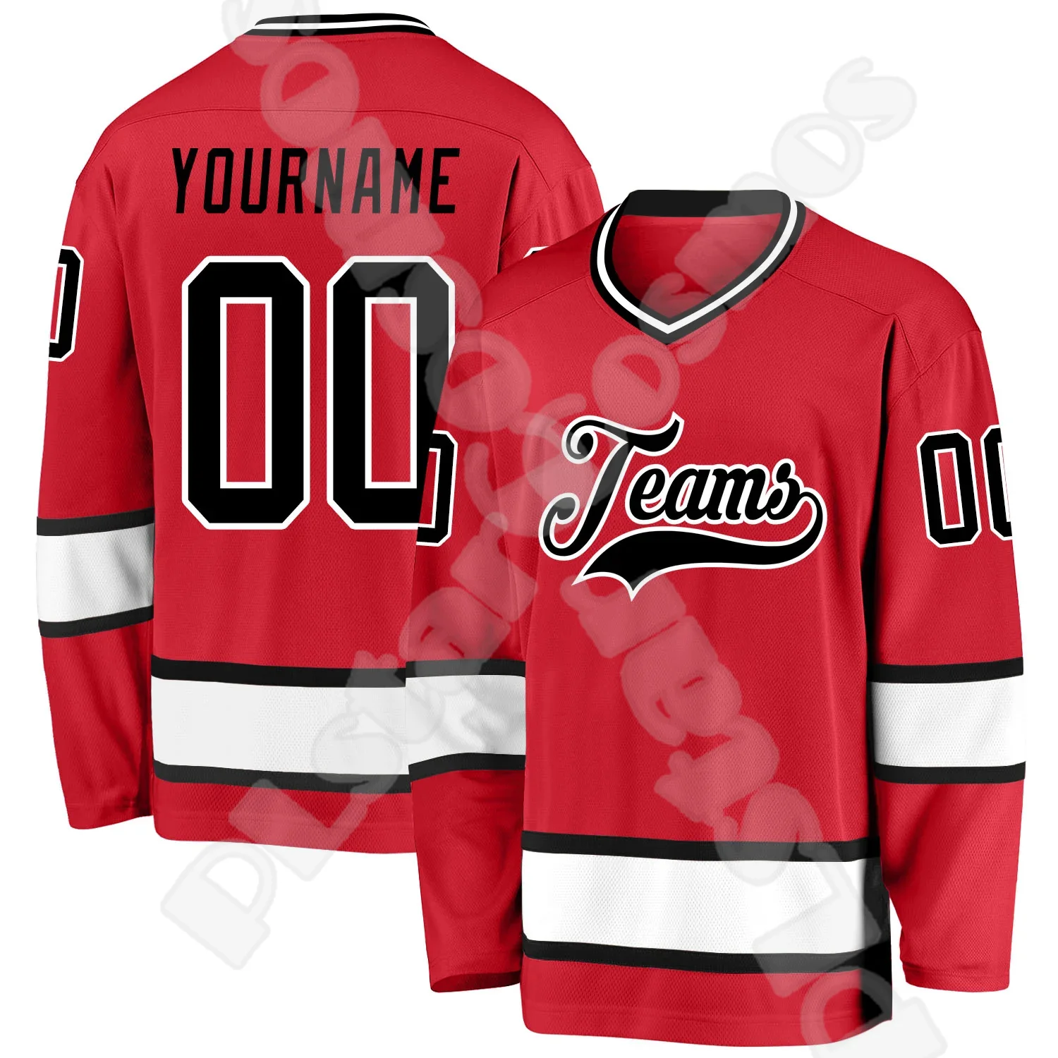 

NewFashion Custom Name Logo Team Suits Retro Vintage Pullover 3DPrint Harajuku Casual Funny Long Sleeves Hockey Jersey Shirts 10