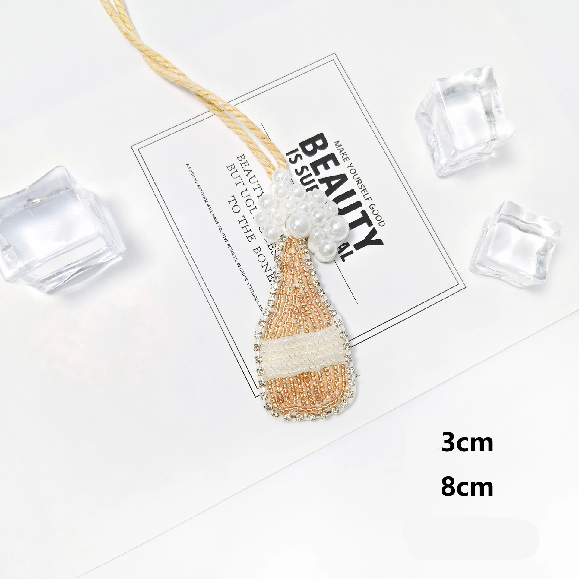 Handmade Keychain Cute Flower Pendant Keychain Keychain Beads Pendant Lightweight For Headbands Schoolbag Bouquets