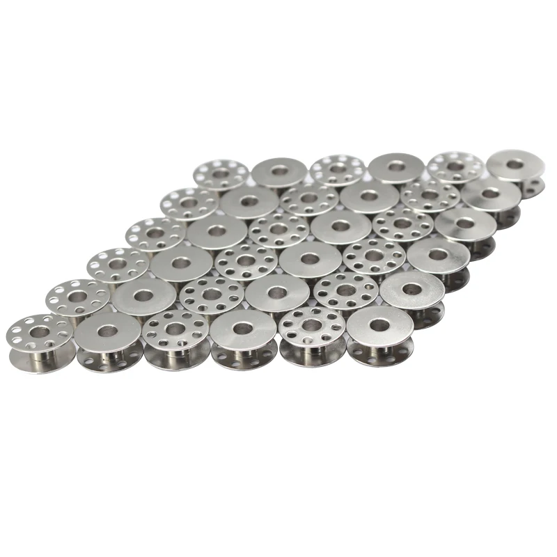 Bulk Pack of Metal Bobbins for Industrial Sewing Machines - Durable Sewing Accessories