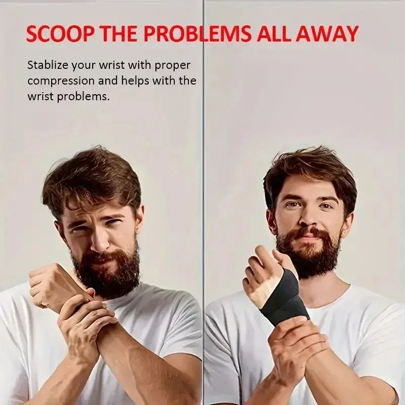Adjustable Wrist Brace Support - Breathable Carpal Tunnel Relief for Left/Right Hand, Lightweight Fitness & Recovery Sleeve