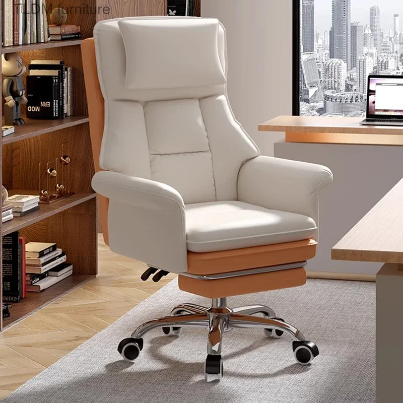 

Эргономичный офисный стул, Белая Подушка, колеса для конференций, расслабляющие подлокотники, мобильные руки, офисная мебель Cardila для президентской службы