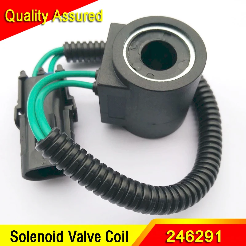 High Quality 24VDC Solenoid Valve 246291 Solenoid Coil for DOOSAN Excavator Accessories Parts