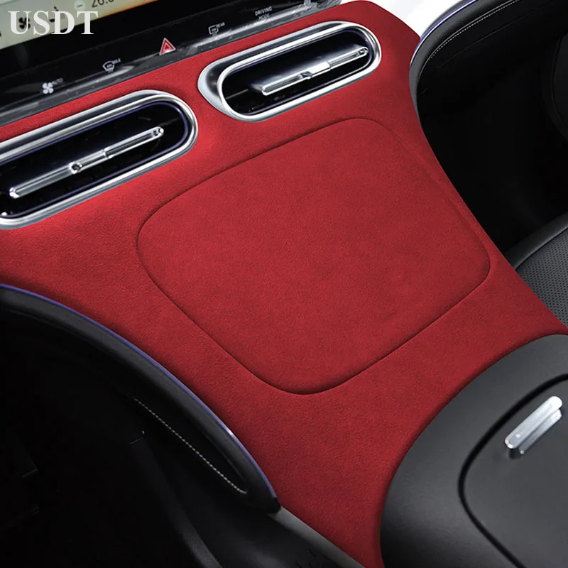Per Mercedes Benz Smart #1 One 2023 2024 Top Suede Car Central Control Gear Shift Panel Cover Mat Adesivo Protettivo