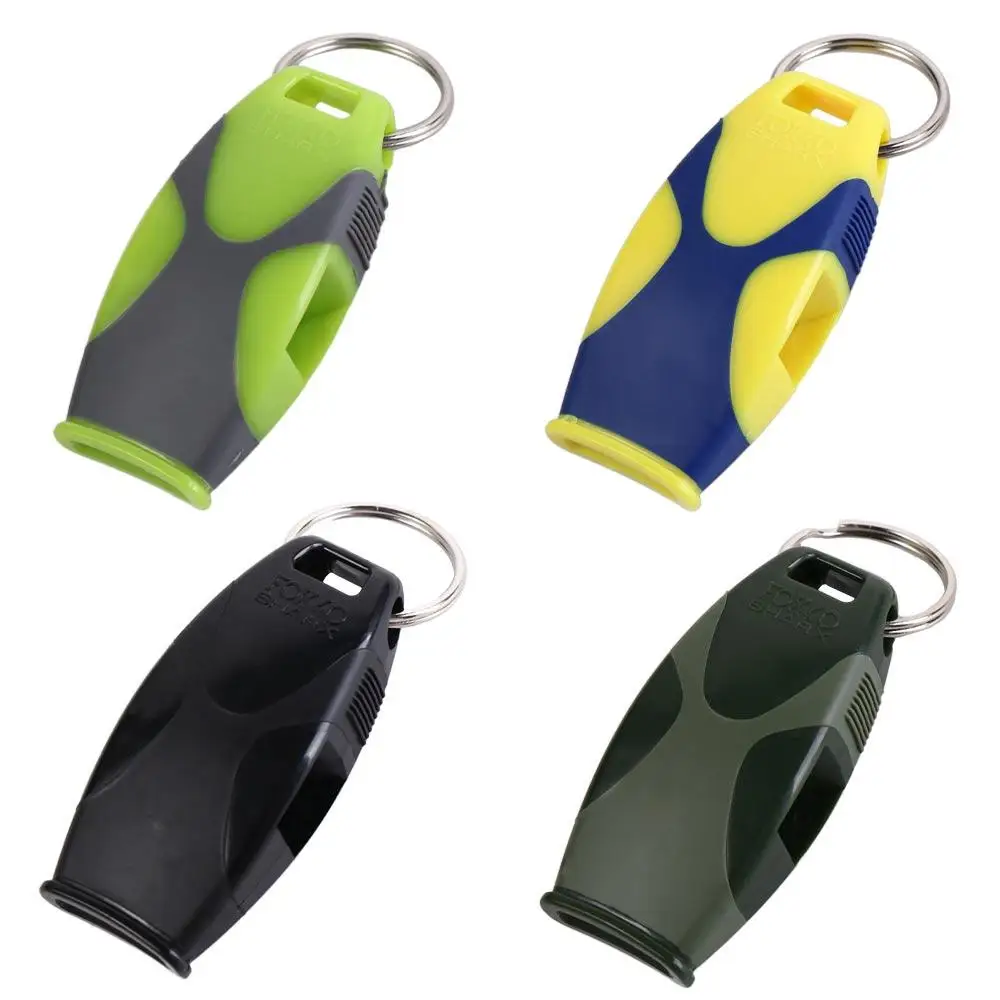 Bicolor Referee Whistles Professional ABS Seedless Cheering Classic Fish Mouth Football Whistle