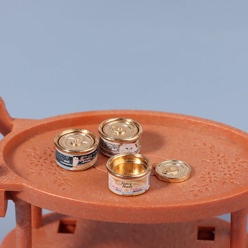 

1/12 Miniature Dollhouse Decor Accessories Simulated Dog Cat Food Model Toys For Barbies Blyth Bjd Ob11 Dolls Pretend Play