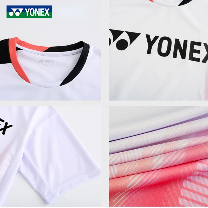 YONEX Tennis t-shirt match badminton short sleeve t shirt clothing quick dry sport Jersey top 115253 men women polo