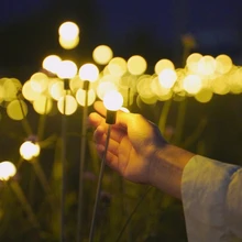  Solar Firefly Balls Lights Waterproof Solar Yards Decorative Light Outdoor Garden Light for Patio Lawn Pathway N21 22 Dropship 