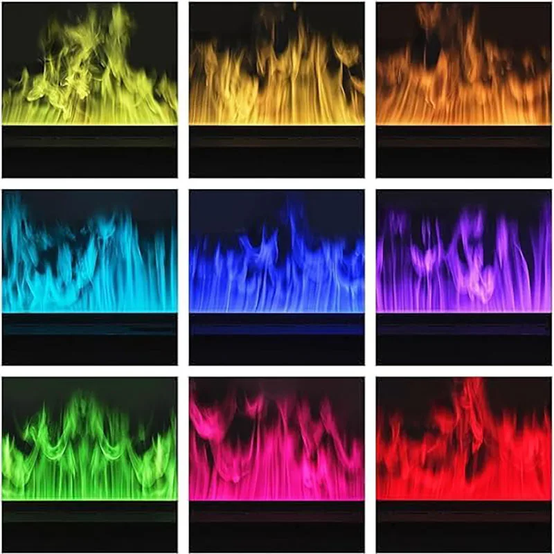 Color simulation flame atomization fireplace intelligent control steam humidifier LED flame indoor TV decoration 3D fireplace
