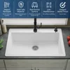 Top Mount. Large Single Bowl Quartz Kitchen Sink in 5