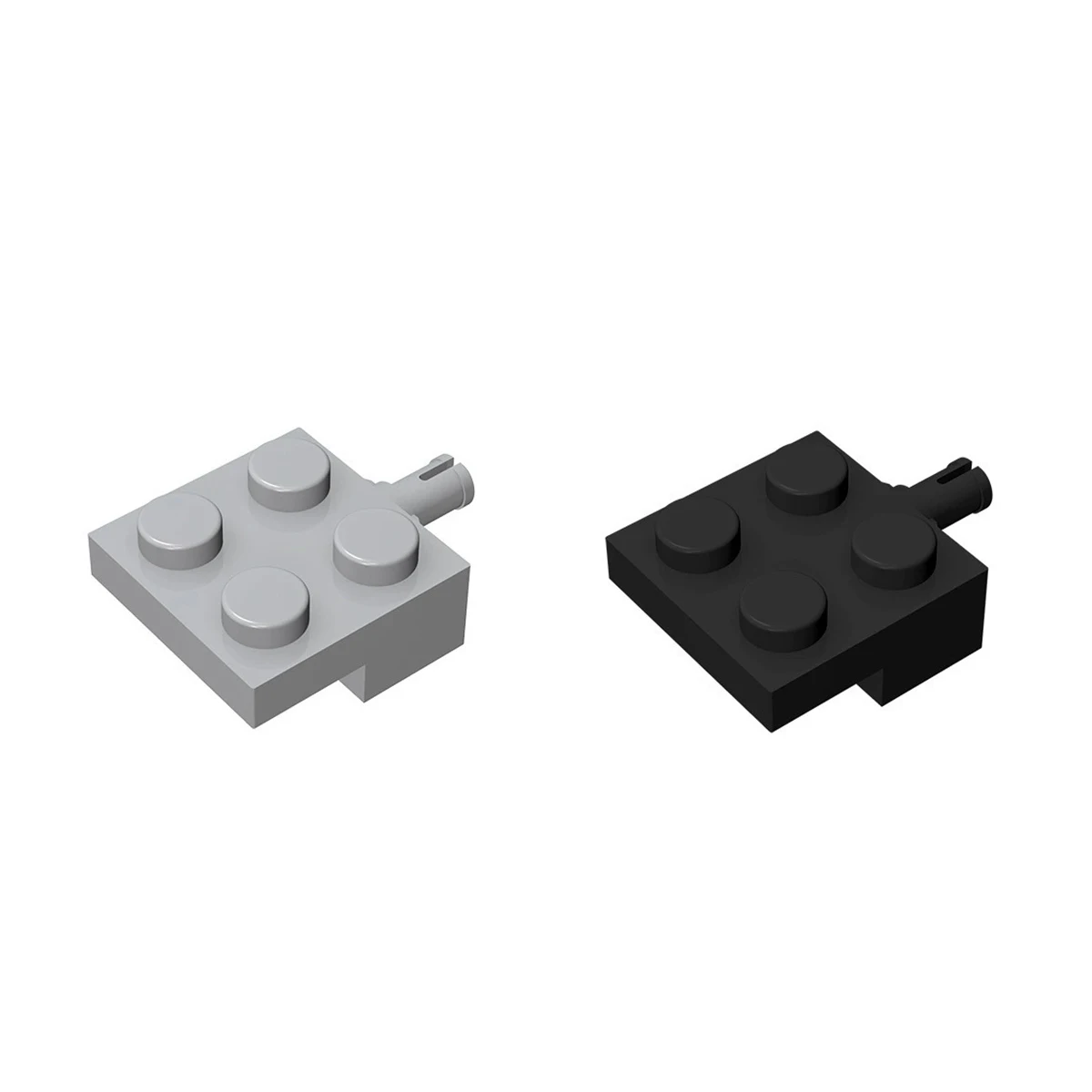50 Stück MOC-Bausteine 4488 10313 Spezialplatte 2 x 2 mit Radhalter Kompatible Bausteine DIY Montage Kinderspielzeug